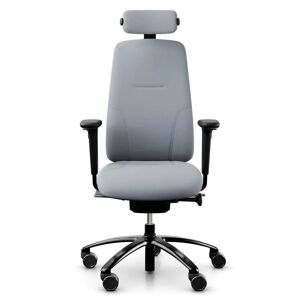 Fauteuil RH New Logic 220 - Ergonomique, Tissu Light Grey (Select SC60139), Appui-tete Oui, Accoudoirs Avec, Roulettes Roulettes  pour sols souples