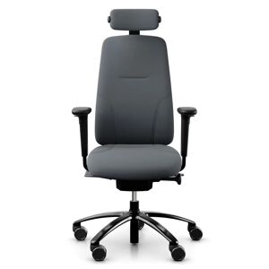 Fauteuil RH New Logic 220 - Ergonomique, Tissu Grey (Select SC60003), Appui-tete Oui, Accoudoirs Avec, Roulettes Roulettes  pour sols durs