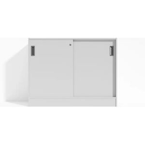 Direkt Interiör Armoire Modea - portes coulissantes, 2 etageres, Couleur Gris clair