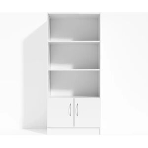 Direkt Interiör Armoire Modea - portes basses,  4 etageres, Couleur Blanc