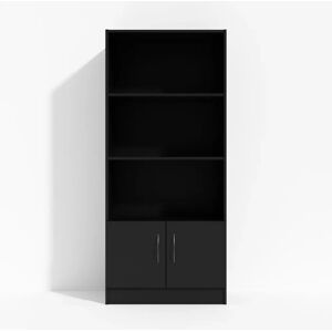 Direkt Interiör Armoire Modea - portes basses,  4 etageres, Couleur Noir