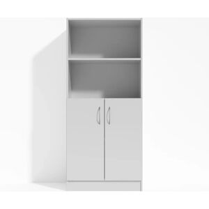 Direkt Interiör Armoire Modea - portes, 4 etageres, Couleur Gris clair