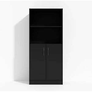 Direkt Interiör Armoire Modea - portes, 4 etageres, Couleur Noir