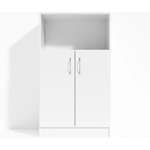 Direkt Interiör Armoire Modea - portes, 3 etageres, Couleur Blanc