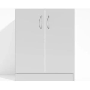 Direkt Interiör Armoire Modea - hauteur 92,5 cm, 2 etageres, Couleur Gris clair