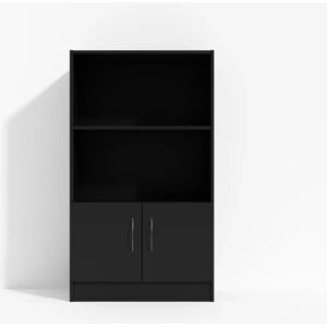 Direkt Interiör Armoire Modea - portes basses, 3 etageres, Couleur Noir