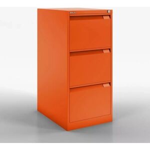 Armoire pour dossiers suspendus BS Filing Flush Front - 3 tiroirs, largeur 41,3 cm, Couleur Bisley Orange