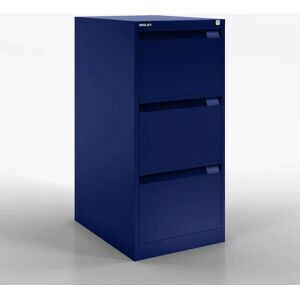 Bisley Armoire pour dossiers suspendus BS Filing Flush Front - 3 tiroirs, largeur 41,3 cm, Couleur Oxford Blue