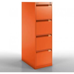 Armoire pour dossiers suspendus BS Filing Flush Front - 4 tiroirs, largeur 41,3 cm, Couleur Bisley Orange