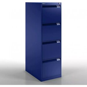 Bisley Armoire pour dossiers suspendus BS Filing Flush Front - 4 tiroirs, largeur 41,3 cm, Couleur Oxford Blue