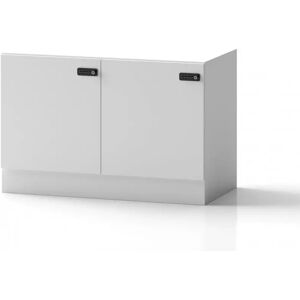 Direkt Interiör Armoire a casiers Lockers Forty - 2 portes, Couleur Blanc, Verrou Code