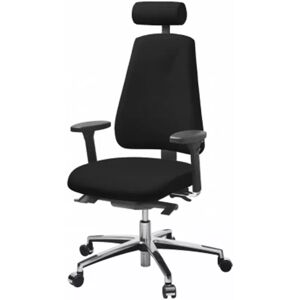 Direkt Interiör Fauteuil LD 6340 - Multisynchrone, dossier haut, Couleur Noir, Accoudoirs Accoudoir 4D, Pietement Aluminium poli brillant