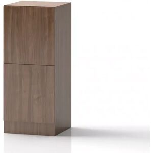 Direkt Interiör Armoire casier de rangement d'effets personnels - 2 portes, largeur 50 cm, Couleur Noyer, Verrou Serrure