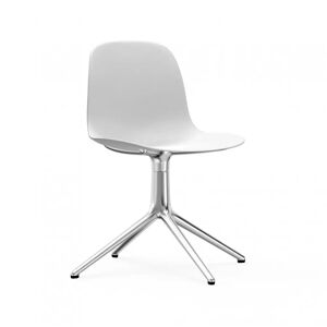 Normann Copenhagen Chaise de conference Form - Support pivotant, Couleur Blanc, Structure / Pieds Aluminium