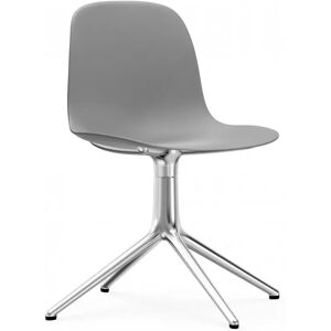 Normann Copenhagen Chaise de conference Form - Support pivotant, Couleur Gris, Structure / Pieds Aluminium