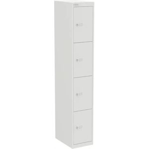 Bisley Armoire de bureau CLK184 - 4 clapets, Couleur Chalk