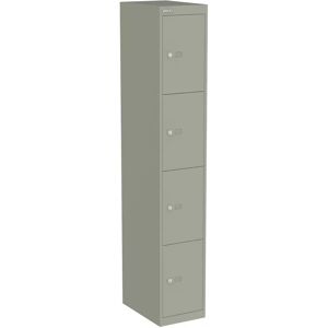 Bisley Armoire de bureau CLK184 - 4 clapets, Couleur Goose Grey