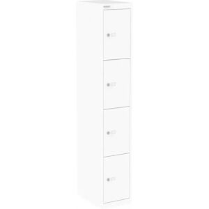 Bisley Armoire de bureau CLK184 - 4 clapets, Couleur Traffic White