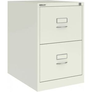 Caisson de bureau pour dossier suspendus Bisley BS - Facade classique, 2 tiroirs, Couleur Chalk