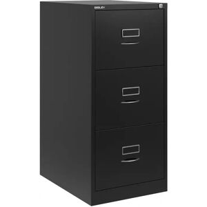 Caisson de bureau pour dossier suspendus Bisley BS - Facade classique , 3 tiroirs, Couleur Coffee