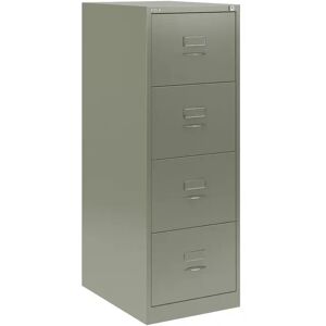 Caisson de bureau pour dossier suspendus Bisley BS - Facade classique, 4 tiroirs, Couleur Goose Grey