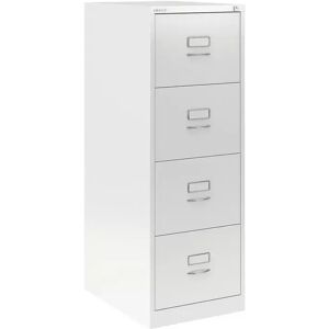 Caisson de bureau pour dossier suspendus Bisley BS - Facade classique, 4 tiroirs, Couleur Traffic White