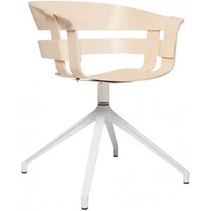 Design House Stockholm Chaise Wick - avec support pivotant, Finition Bok / White