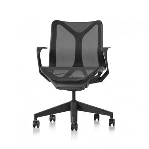 Herman Miller Cosm, Low Back - Chaise de bureau, Couleur Graphite, Accoudoirs Accoudoirs fixes