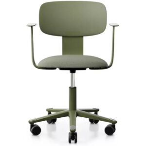 Håg Siege de bureau Tion 2140 - Assise garnie, Couleur Moss Monochrome - Cura Green, Accoudoirs Avec