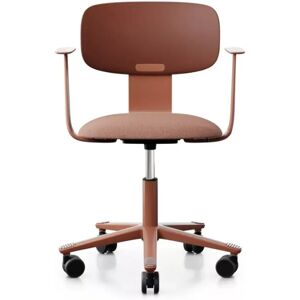 Håg Siege de bureau Tion 2140 - Assise garnie, Couleur Chestnut Rose - Blush Red, Accoudoirs Avec