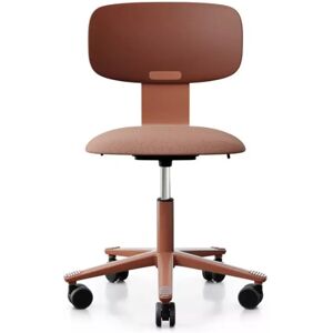 Håg Siege de bureau Tion 2140 - Assise garnie, Couleur Chestnut Rose - Blush Red, Accoudoirs Sans