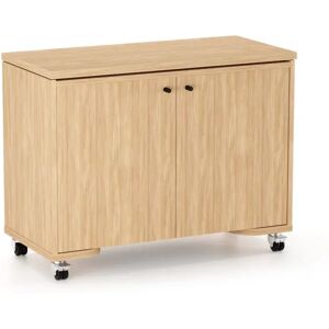 Brizley of Scandinavia Bureau/armoire electrique reglable en hauteur Point Liber, Couleur Chene