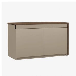 Bisley Bureau Hideaway, Couleur Stone Grey / Walnut, Version Droite