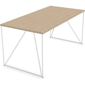 Narbutas Bureau Air, Finition White / Sand Ash, Largeur 180 cm