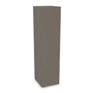 Narbutas Meuble casiers Choice - 1 grande porte, 2 petites portes, Couleur Grey Wood / Cubanit Grey