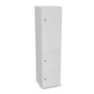 Narbutas Meuble casiers Choice - 1 grande porte, 2 petites portes, Couleur White / White
