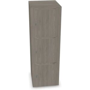 Narbutas Meuble casiers Choice - 3 portes avec fente courrier, Couleur Grey Wood / Grey Wood