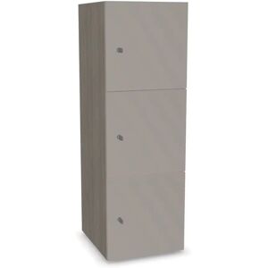 Narbutas Meuble casiers Choice - 3 portes, Couleur Grey Wood / Cappuchino