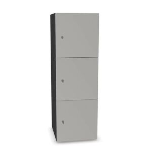 Narbutas Meuble casiers Choice - 3 portes, Couleur Dark Grey / Pearl Grey