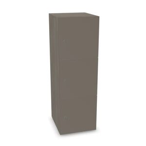 Narbutas Meuble casiers Choice - 3 portes, Couleur Grey Wood / Cubanit Grey