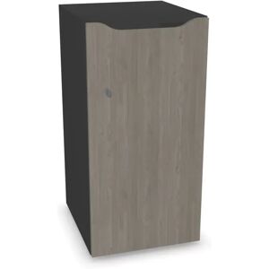 Narbutas Meuble casiers Choice - 1 porte avec fente courrier, Couleur Dark Grey / Grey Wood