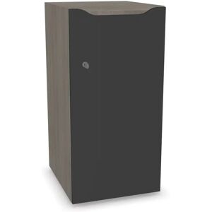 Narbutas Meuble casiers Choice - 1 porte avec fente courrier, Couleur Grey Wood / Dark Grey