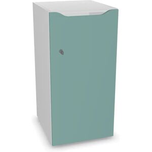 Narbutas Meuble casiers Choice - 1 porte avec fente courrier, Couleur White / Mint