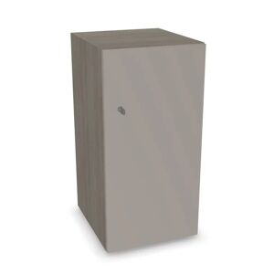 Narbutas Meuble casier Choice - 1 porte, Couleur Grey Wood/ Cappuchino