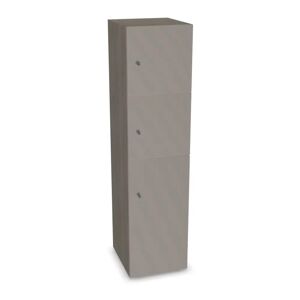 Narbutas Meuble casiers Choice - 2 petites portes, 1 grande porte, Couleur Grey Wood / Cappuchino