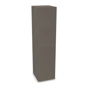 Narbutas Meuble casiers Choice - 2 petites portes, 1 grande porte, Couleur Grey Wood / Cubanit Grey