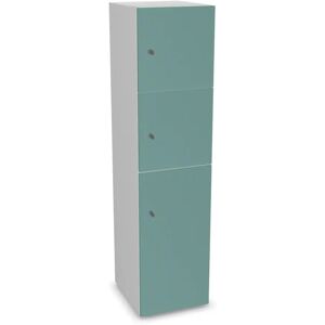 Narbutas Meuble casiers Choice - 2 petites portes, 1 grande porte, Couleur White / Mint