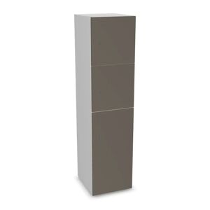 Narbutas Meuble casiers Choice - 2 petites portes, 1 grande porte, Couleur White / Cubanit Grey