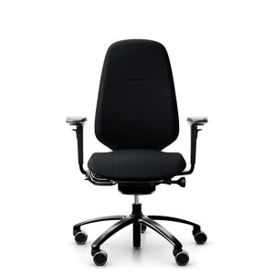 RH Chaise de bureau RH Mereo 300, Tissu Black (Select SC60999), Appui-tête Non, Accoudoirs Avec, Piètement Noir