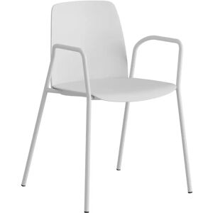 Smålandsmöbler Chaise Choice, Finition Blanc, Accoudoirs Avec